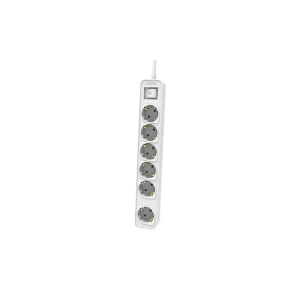 Philips CHP2164W/62 Regleta con Interruptor de 6 Tomas 1.5m Blanco