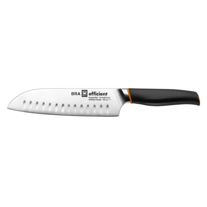 Cuchillo Santoku Bra Efficient A198004/ Hoja 180mm/ Acero