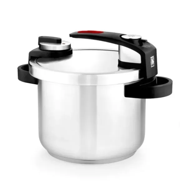 BRA Tekna Olla a Presión Acero 18/10 de 6L Apta Inducción