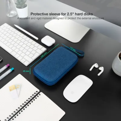 Funda para Disco Externo de 2.5' TooQ TQBC-E2503PB/ Azul Funda para Disco Externo de 2.5' TooQ TQBC-E2503PB/ Azul