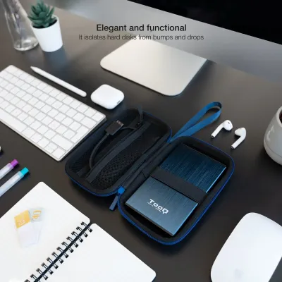 Funda para Disco Externo de 2.5' TooQ TQBC-E2503PB/ Azul Funda para Disco Externo de 2.5' TooQ TQBC-E2503PB/ Azul