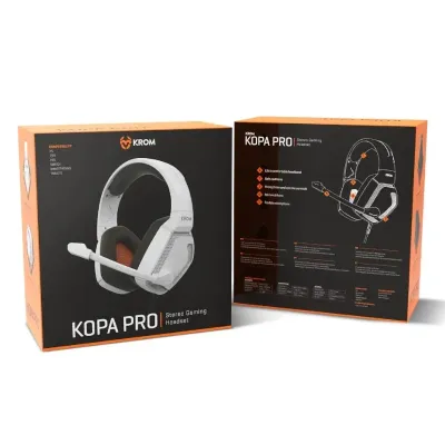 Krom Kopa Pro Auriculares Gaming Blancos