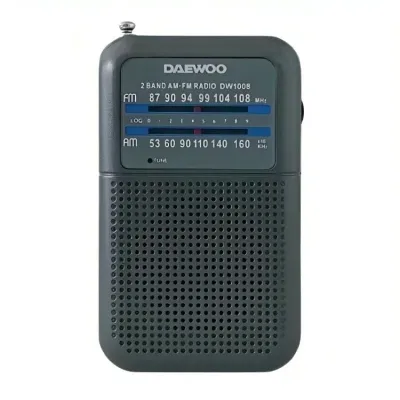 Radio Portátil Daewoo DW1008/ Gris