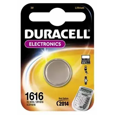 Pila de Botón Duracell CR1616/ 3V Pila de Botón Duracell CR1616/ 3V