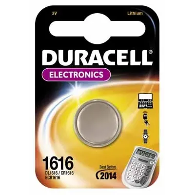 Pila de Botón Duracell CR1616/ 3V Pila de Botón Duracell CR1616/ 3V