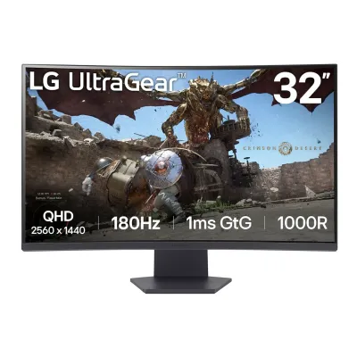 Monitor LG UltraGear 32GS60QC-B 31.5" LED VA QHD 180Hz FreeSync