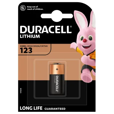 Duracell CR123A Pila de Litio 3V Duracell CR123A Pila de Litio 3V