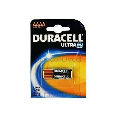 Pack de 2 Pilas AAAA Duracell Ultra MX2500/ 1.5V/ Alcalinas Pack de 2 Pilas AAAA Duracell Ultra MX2500/ 1.5V/ Alcalinas