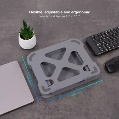 TooQ TQLRS0012-AL-G Soporte para Portátiles hasta 17.3"