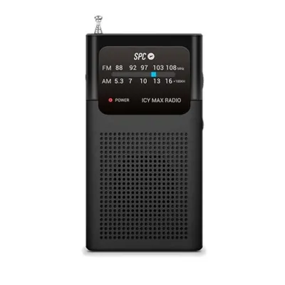 Radio Portátil SPC ICY Max/ Negra Radio Portátil SPC ICY Max/ Negra