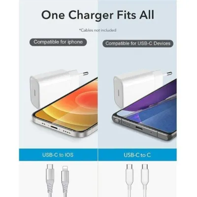 Xiaomi Mi Fast Charger Cargador USB-C 20W Blanco