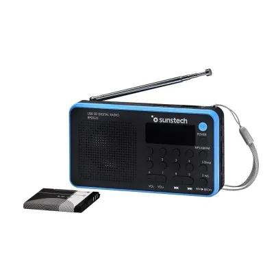 Radio Portátil Sunstech RPDS32BL/ Negra y Azul Radio Portátil Sunstech RPDS32BL/ Negra y Azul