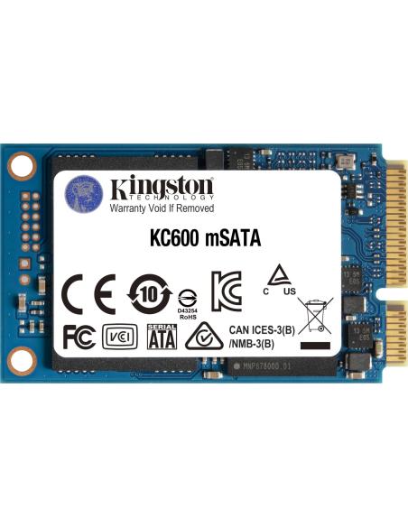 Kingston SSDNow KC600 512GB mSATA 6Gb/s | TechLife.es