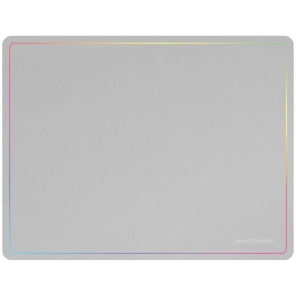 Marsgaming Mmp124 Alfombrilla Gaming 360x260mm Diseño Rainbow Caucho Natural Y Nanotextil Blanco 