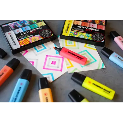Peana de Marcadores Fluorescentes Stabilo Boss Original/ 23 Peana de Marcadores Fluorescentes Stabilo Boss Original/ 23
