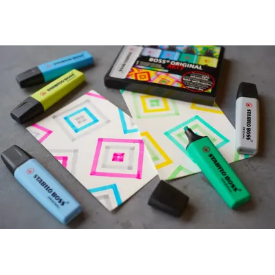 Peana de Marcadores Fluorescentes Stabilo Boss Original/ 23 Peana de Marcadores Fluorescentes Stabilo Boss Original/ 23