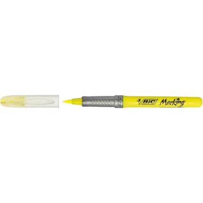 Bic Highlighter Grip Caja 12 Marcadores Fluorescentes Amarillo Bic Highlighter Grip Caja 12 Marcadores Fluorescentes Amarillo