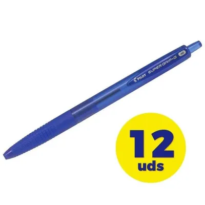Pilot Super Grip G Caja 12 Bolígrafos Tinta de Aceite Retráctil Pilot Super Grip G Caja 12 Bolígrafos Tinta de Aceite Retráctil