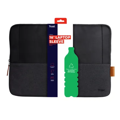 Funda Trust Lisboa para Portátiles hasta 16'/ Negra Funda Trust Lisboa para Portátiles hasta 16'/ Negra