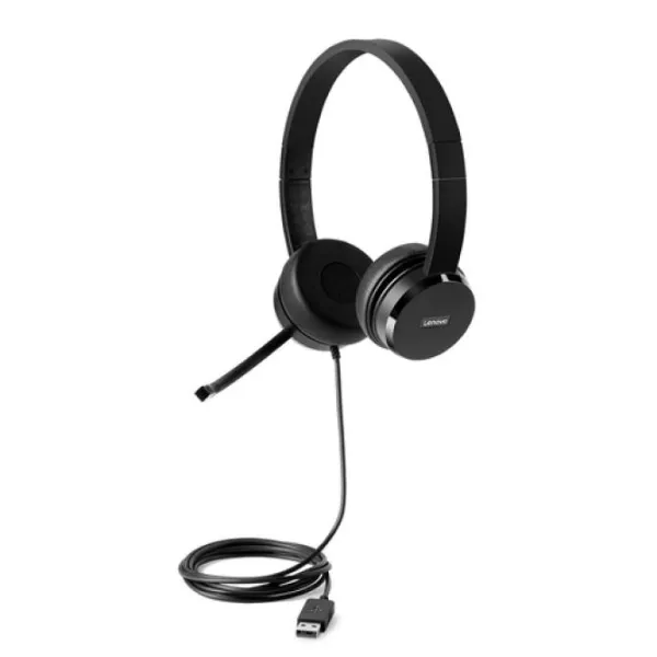 Lenovo 100 Auriculares USB Negros 