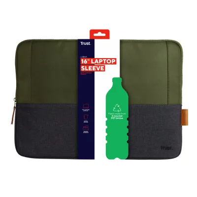 Funda Trust Lisboa para Portátiles hasta 16'/ Verde Funda Trust Lisboa para Portátiles hasta 16'/ Verde