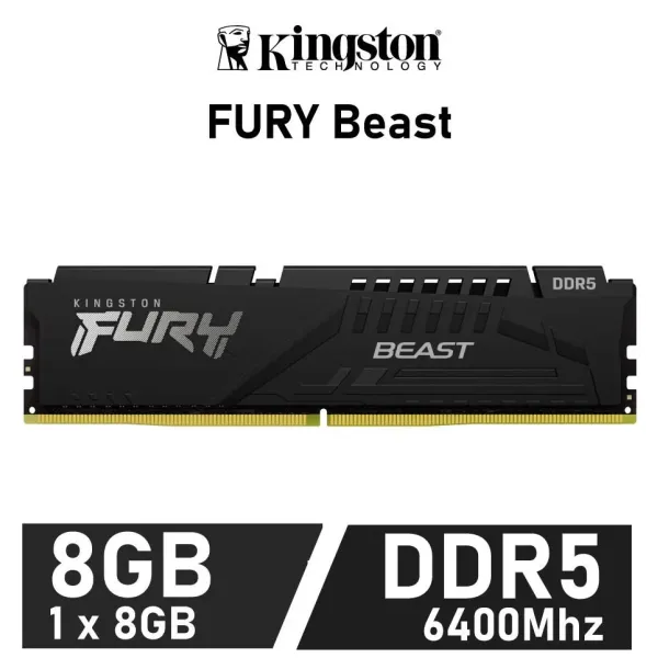 Kingston Fury Beast 8GB DDR5 6400MHz CL32 1.4v