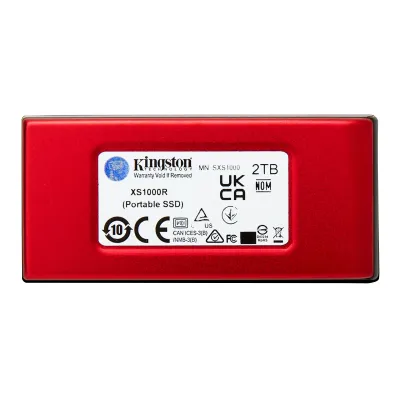 Disco Duro Kingston XS1000 Disco SSD Externo 2TB USB 3.2 Rojo