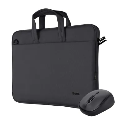 Trust Bologna Pack Ratón Wireless + Maletín hasta 16" Negro