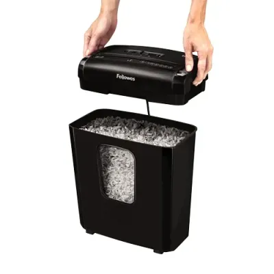 Fellowes Powershred 6M Triturador de Papel Microcorte Negro