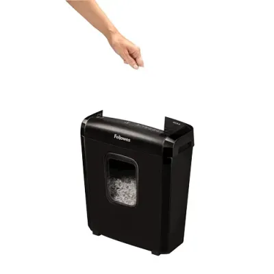 Fellowes Powershred 6M Triturador de Papel Microcorte Negro