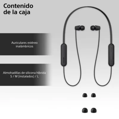 Sony WI-C100 Auriculares Bluetooth Negros