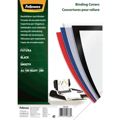 Portadas de Polipropileno Fellowes 5476603/ A4/ 300 Micras/ 100 Portadas de Polipropileno Fellowes 5476603/ A4/ 300 Micras/ 100