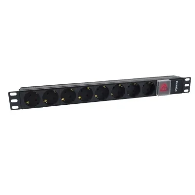 Phasak BNS 1520 Regleta con Interruptor 8 Tomas de Corriente 3m Phasak BNS 1520 Regleta con Interruptor 8 Tomas de Corriente 3m