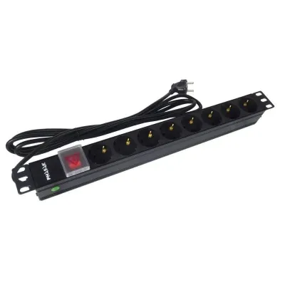 Phasak BNS 1520 Regleta con Interruptor 8 Tomas de Corriente 3m Phasak BNS 1520 Regleta con Interruptor 8 Tomas de Corriente 3m