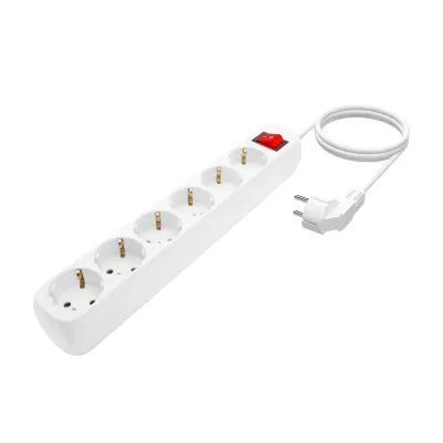 Aisens A154-0535 Regleta con Interruptor 6 Tomas Blanca Aisens A154-0535 Regleta con Interruptor 6 Tomas Blanca