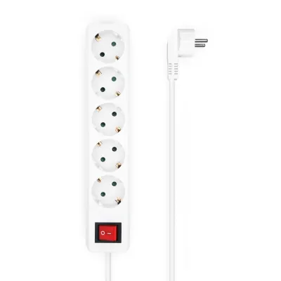 Aisens Regleta con Interruptor 5 Tomas 1.4m Blanca Aisens Regleta con Interruptor 5 Tomas 1.4m Blanca