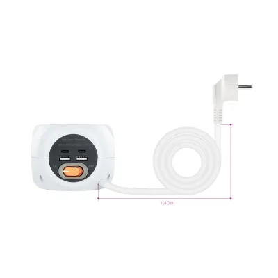 Nanocable Base 3 Tomas + 4 USB