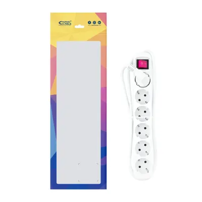 Nanocable Regleta con Protección 6 Tomas Schuko 1.4m Blanco Nanocable Regleta con Protección 6 Tomas Schuko 1.4m Blanco
