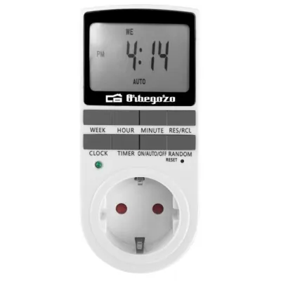 Programador de Enchufe Orbegozo PG 25/ Potencia Máxima 3680W Programador de Enchufe Orbegozo PG 25/ Potencia Máxima 3680W