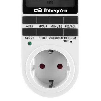Programador de Enchufe Orbegozo PG 25/ Potencia Máxima 3680W Programador de Enchufe Orbegozo PG 25/ Potencia Máxima 3680W