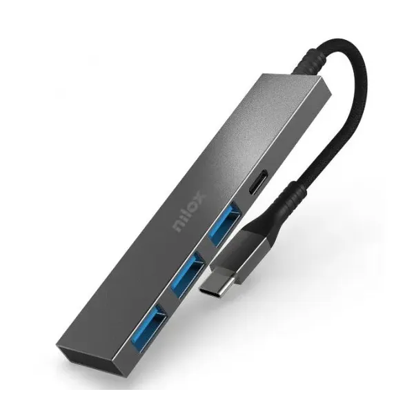Nilox NXHUBUSBC02 HUB USB-C Negro
