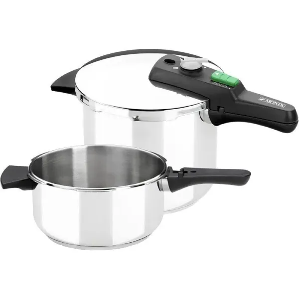 Monix Serie Quick Set de Ollas Rápidas 6+4 Litros Acero Inoxidable