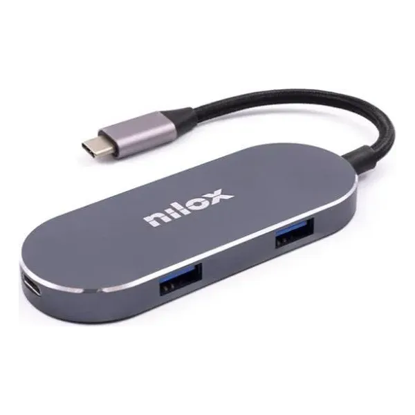 Nilox NXDSUSBC01 Docking Station USB-C Gris