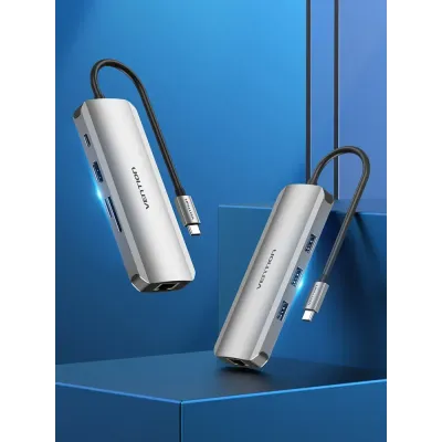 Docking USB Tipo-C Vention TOKHB/ 1xHDMI/ 3xUSB/ 1xUSB Tipo-C Docking USB Tipo-C Vention TOKHB/ 1xHDMI/ 3xUSB/ 1xUSB Tipo-C