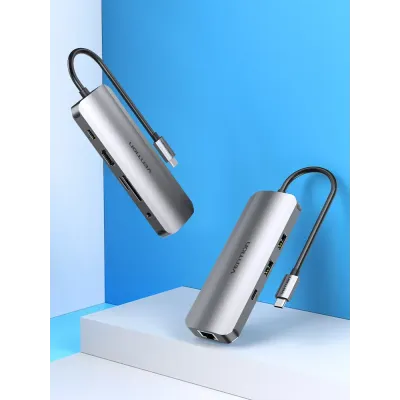 Docking USB Tipo-C Vention TOMHB/ 1xHDMI/ 2xUSB/ 1xUSB Tipo-C/ Docking USB Tipo-C Vention TOMHB/ 1xHDMI/ 2xUSB/ 1xUSB Tipo-C/