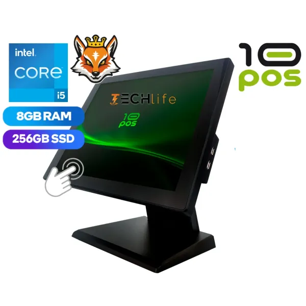 10POS 10T-15 Terminal TPV Intel Core i5 7th/8GB/256GB SSD/15" Táctil
