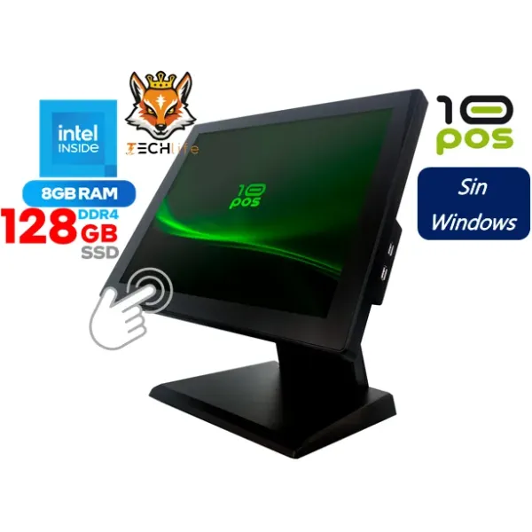 10POS 10T-17J648128 Terminal TPV Intel Celeron J6412/8GB/128GB SSD/17" Táctil