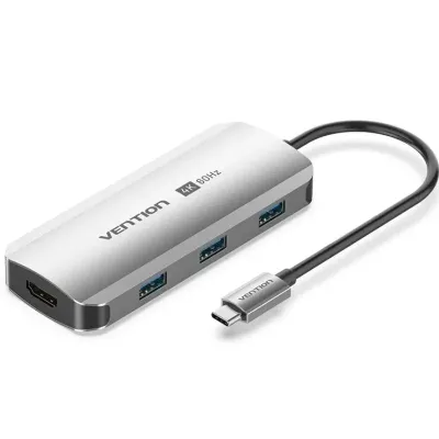 Docking USB Tipo-C Vention TQDHB/ 1xHDMI 4K/ 3xUSB/ 1xUSB Docking USB Tipo-C Vention TQDHB/ 1xHDMI 4K/ 3xUSB/ 1xUSB