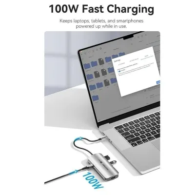 Docking USB Tipo-C Vention TQDHB/ 1xHDMI 4K/ 3xUSB/ 1xUSB Docking USB Tipo-C Vention TQDHB/ 1xHDMI 4K/ 3xUSB/ 1xUSB