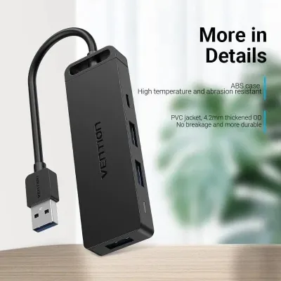 Docking USB 3.0 Vention CHVBB/ 3xUSB/ 1xMicroUSB PD/ 1xLector Docking USB 3.0 Vention CHVBB/ 3xUSB/ 1xMicroUSB PD/ 1xLector